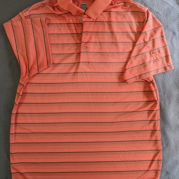 PGA Tour Other - PGA TOUR golf polo shirt coral color‎ size Large